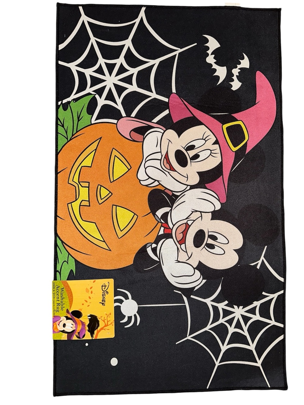 Disney Halloween Mickey & Minnie accent rug - Black, Pink & Orange